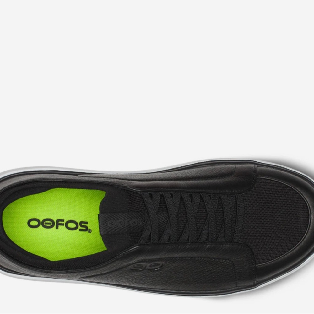 Men's Oofos OOmg+ Club Shoes Black/White Size 10 NWB Free Shipping 💎 - Picture 6 of 6